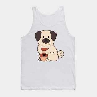 Coffee Pug Tank Top